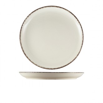 Neville Genware Terra Stoneware Sereno Grey Coupe Plate 27.5cm 