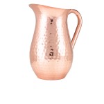 Neville GenWare Hammered Copper Plated Water Jug, 2 Litres 