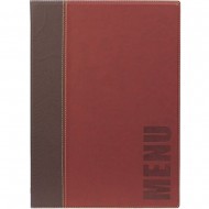 Neville Genware Contemporary A4 Menu Holder, 4 Pages, Wine Red