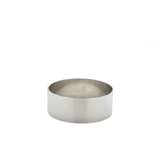 Neville Genware Stainless Steel Mousse Ring- 9x3.5cm 9 x 3.5cm (Dia x H)