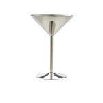 Neville Genware Stainless Steel Martini Glass 240ml / 24cl/8.5oz