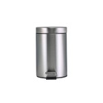 Neville Genware Stainless Steel Foot Pedal Bin, 3 Litres