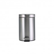 Neville Genware Stainless Steel Foot Pedal Bin, 3 Litres