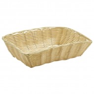 Neville Genware Rectangular Polywicker Basket 10"X7"X2.5"