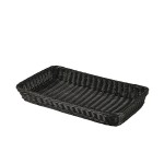 Neville Genware Polywicker Display Basket GN 1/1- Black (53 x 32 x 7cm (L x W x H)