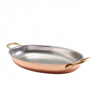 Neville GenWare Copper Plated Oval Dish Server, 30 x 21cm