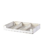 Neville Genware White Wash Wooden Display Crate (53 x 32 x 8cm (L x W x H)