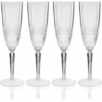 Maxwell & Williams Verona Set of Four Champagne Flutes 150ml 