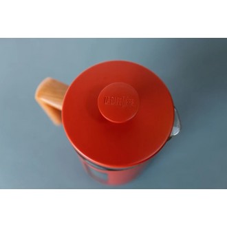 La Cafetière Pisa Latte Cafetiere, 8-Cup, Red, 1L 