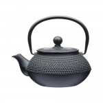 La Cafetière Cast Iron Teapot and Infuser, Black, 600 ml (3-cup)