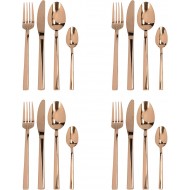 Mikasa Ciara Diseno 16 Piece Cutlery Set, Copper