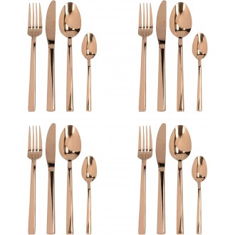 Mikasa Ciara Diseno 16 Piece Cutlery Set, Copper