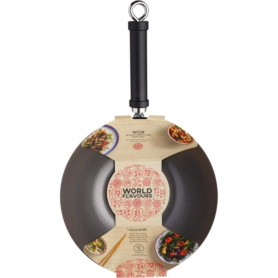 Shop quality World Of Flavours Oriental Carbon Steel Non-Stick Wok, 30cm in Kenya from vituzote.com Shop in-store or online and get countrywide delivery!