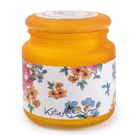 Katie Alice Bohemian Spirit Frosted Glass Wax Filled Jar Amber Lily Scent, 380g