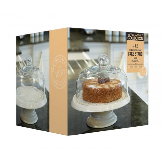 Shop quality Classic Collection Ceramic Cake Stand with Glass Dome, 29cm in Kenya from vituzote.com Shop in-store or online and get countrywide delivery!