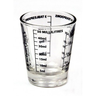 Kitchen Craft Glass Mini Measures, 50ml