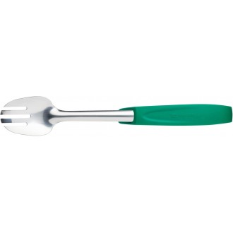 MasterClass Stainless Steel Colour-Coded Buffet Salad Fork - Green