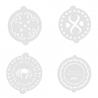 Kitchen Craft Sweetly Does It Decorative Cake Stencil, Set of 8