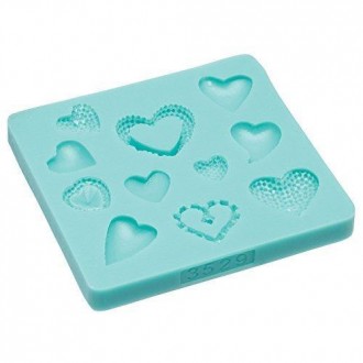 Kitchen Craft Hearts Silicone Fondant Mould