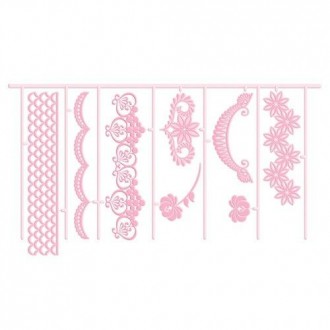 Sweetly Does It Garland 3D Embossing Cutter - 7 Assorted Cutters