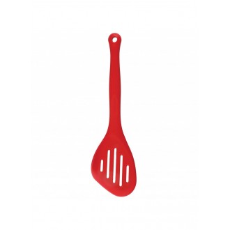 Colourworks Slotted Silicone Turner, Red