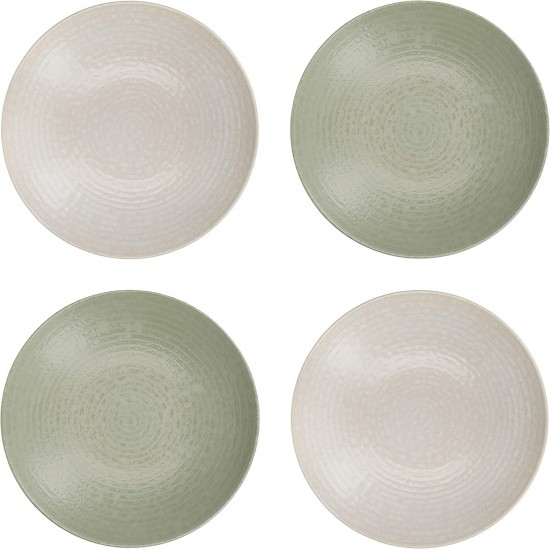 Shop quality Kitchen Craft Pasta Bowls Set of 4 in Gift Box, Lead-Free Glazed Stoneware, Green / Cream, 22cm in Kenya from vituzote.com Shop in-store or online and get countrywide delivery!