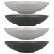 Shop quality Kitchen Craft Pasta Bowls Set of 4 in Gift Box, Lead-Free Glazed Stoneware, Embossed Grey / Black, 22cm in Kenya from vituzote.com Shop in-store or online and get countrywide delivery!