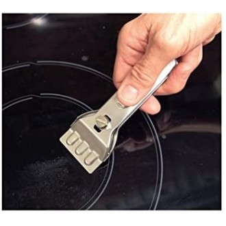 Kitchen Craft Stainless Steel Ceramic Hob Scraper, Blister Packed