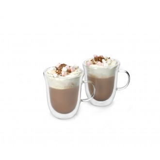 La Cafetière Double Walled Hot Chocolate Mug Set of 2, 350ml each