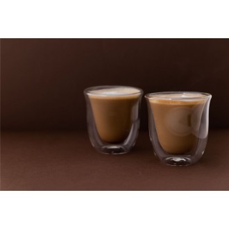 La Cafetière Double Walled Cappuccino 2-Cup Set, 200ml each