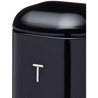 Lovello Midnight Black Tea Caddy, Black