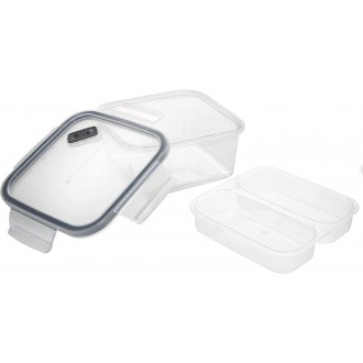 Master Class Eco Snap Lunch Box with Removable Divider, 800 ml