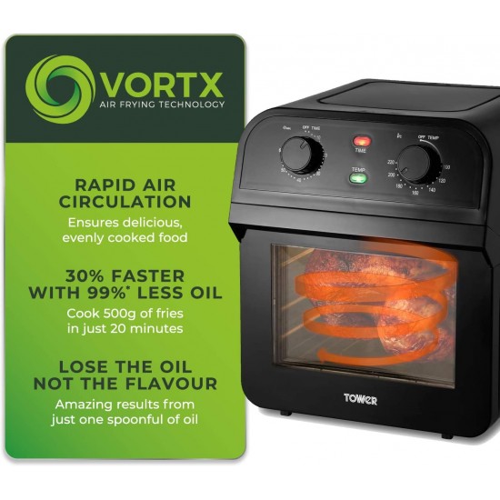 Shop quality Tower Manual Air Fryer Oven with Rapid Air Circulation and 10 Preset Cooking Options, 12 Litre, Black [Save Upto 50 On Energy Bills] in Kenya from vituzote.com Shop in-store or online and get countrywide delivery!