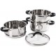 Shop quality Tower Essentials Induction Steamer Pans 3 Tier with Glass Lid, Silicone Handles, Stainless Steel, Steamer Cooking, Polished Mirror Finish, 18 cm , Silver in Kenya from vituzote.com Shop in-store or online and get countrywide delivery!