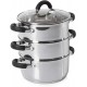 Shop quality Tower Essentials Induction Steamer Pans 3 Tier with Glass Lid, Silicone Handles, Stainless Steel, Steamer Cooking, Polished Mirror Finish, 18 cm , Silver in Kenya from vituzote.com Shop in-store or online and get countrywide delivery!