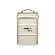 Kitchen Craft Living Nostalgia Metal Tea Caddy, 11 x 17 cm - Antique Cream