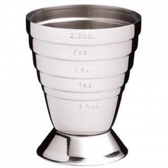 BarCraft Stainless Steel Jigger (spirit measuring cup) - Measures up to 75ml