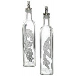 Kitchen Craft Italian Glass Oil and Vinegar Bottles - Set of 2, 500ml each