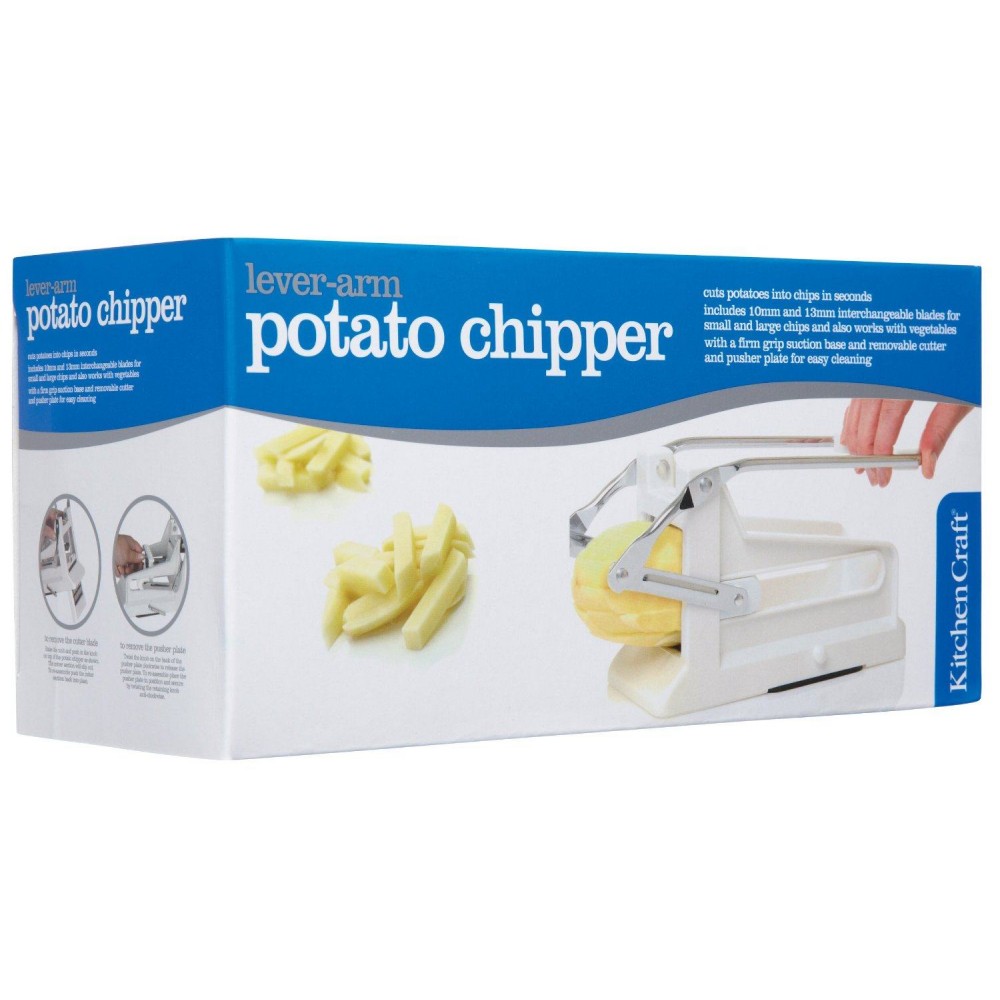 KitchenCraft Potato Chipper with Interchangeable Blades – CookServeEnjoy