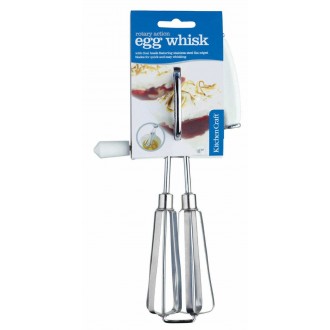 Kitchen Craft Side-Handled Rotary Whisk- Stainless Steel