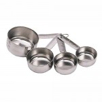 Kitchen Craft Stainless Steel 4 Piece Measuring Cup Set