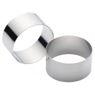 Kitchen Craft Stainless Steel Cooking Rings , Set of 2