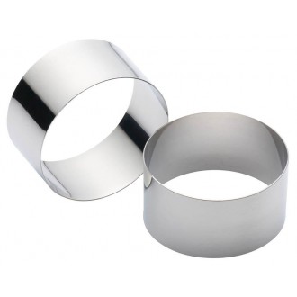 Kitchen Craft Stainless Steel Cooking Rings , Set of 2