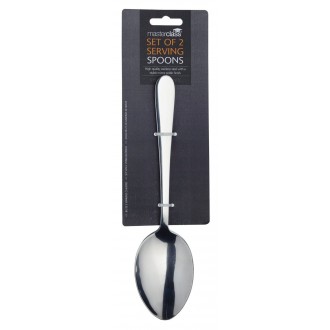 Master Class Stainless Steel Serving Spoons, 23.5 cm (Set of 2)