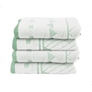 Ariika Empire Face Towel (Set of 4), Mint  ( 100% Giza Egyptian Cotton)