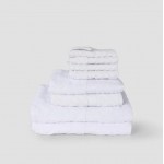 Ariika Plaza Family Bundle Towel, White ( 100% Giza Egyptian 600 GSM Cotton)