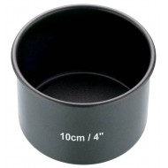 Master Class Non-Stick Deep Mini Round Cake Tin / Pork Pie Mould With Loose Base, 10 cm (4")