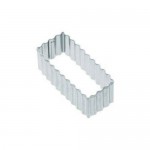 Kitchen Craft Cookie Cutter - Fluted Rectangle, 8cm