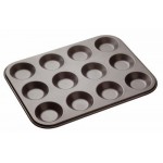 Master Class 12-Hole Non-Stick Shallow Baking Tray / Mince Pie Tin, 32 x 24 cm