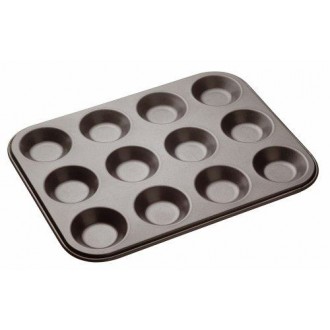 Master Class 12-Hole Non-Stick Shallow Baking Tray / Mince Pie Tin, 32 x 24 cm